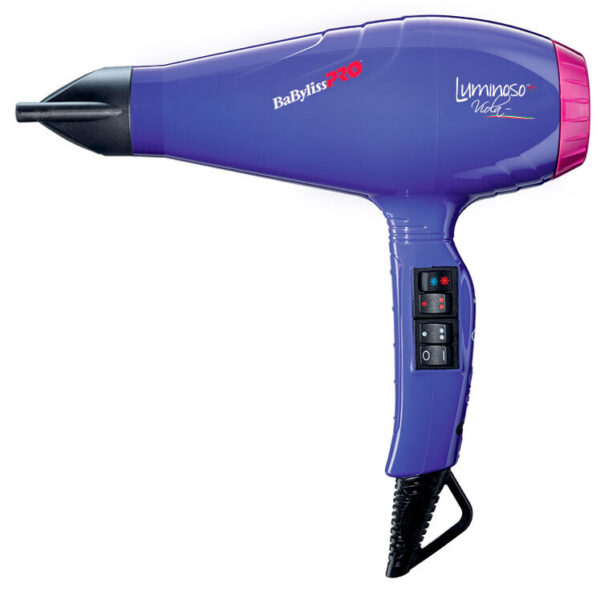Фен BaByliss PRO Luminoso Ionic фиолетовый 2100Вт арт. BAB6360IPE